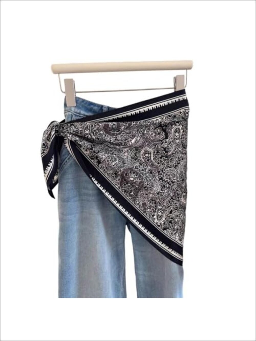 Satin Triangle Scarf Belt Skinny Waist Sash Tie Wrap